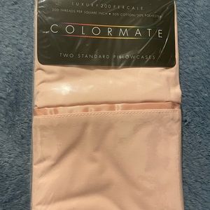 Two pillows cases standard size brand colormate